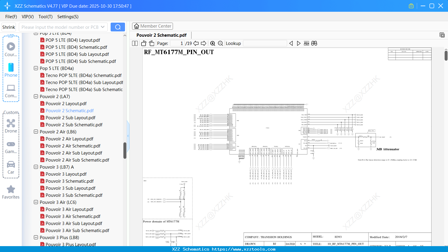 Tecno Pouvoir 2 Schematic